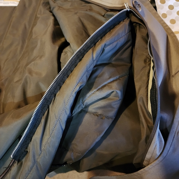 London Fog Men's Trench Coat Vintage 44L Thinsulate Liner Made in USA Like New - Picture 6 of 9